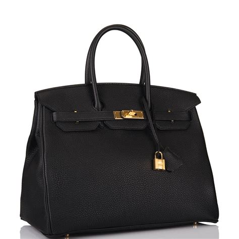 hermes birkin black bag handbags with gold hardware|authentic birkin bag for sale.